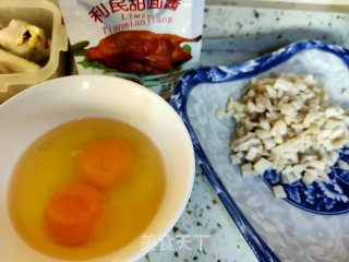 肉丁鸡蛋杏鲍菇酱的做法步骤：2