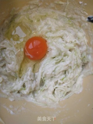 瓠瓜鸡蛋饼的做法步骤：5
