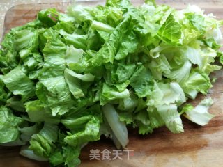 香菇炒生菜的做法步骤：2
