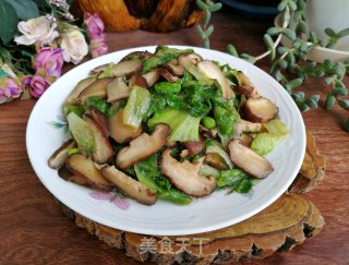 香菇炒生菜的做法步骤：5