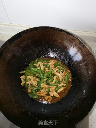 豆角炒鸡丝的做法步骤：6