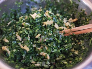 韭菜虾仁盒子的做法步骤：11