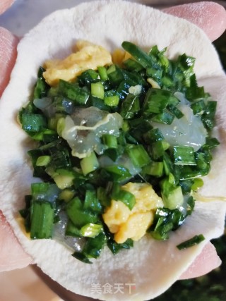 韭菜虾仁盒子的做法步骤：12
