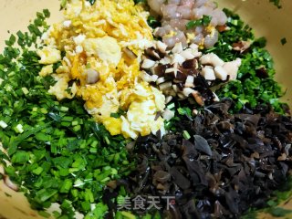 韭菜素三鲜水饺的做法步骤：10
