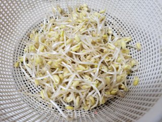 红萝卜炒黄豆芽的做法步骤：2