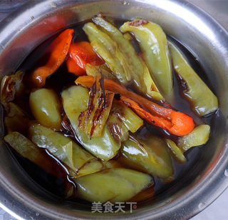 手撕虎皮辣椒的做法步骤：5