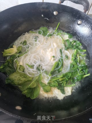 鸡蛋汤米粉的做法步骤：5