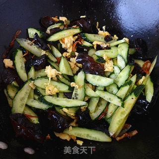 木须黄瓜的做法步骤：7