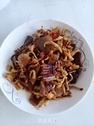 腊肉炒萝卜干的做法步骤：9