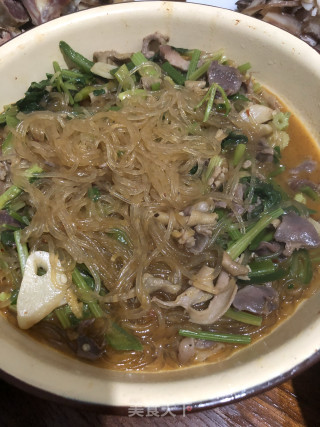 鸭杂粉条的做法步骤：7