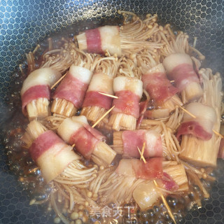 培根金针菇卷的做法步骤：7