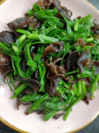 蒜苗炒木耳的做法步骤：14