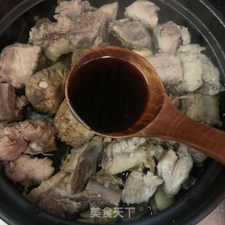 鹿茸菇焖排骨的做法步骤：6
