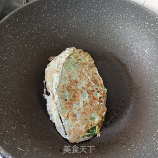 手抓饼版韭菜盒子的做法步骤：16