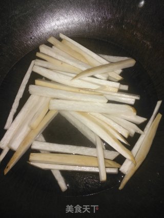 杏鲍菇炒千叶豆腐的做法步骤：4