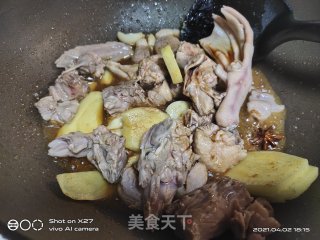 豆角烧鸭肉的做法步骤：6