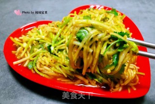 凉拌西葫芦丝的做法步骤：12