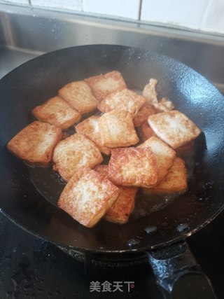 香煎豆腐的做法步骤：5