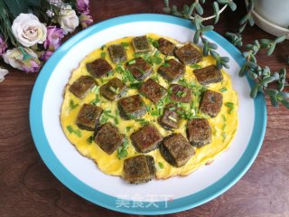 青麻糍煎蛋的做法步骤：6