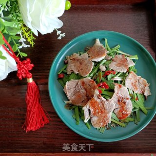韭菜拌腱子肉的做法步骤：15