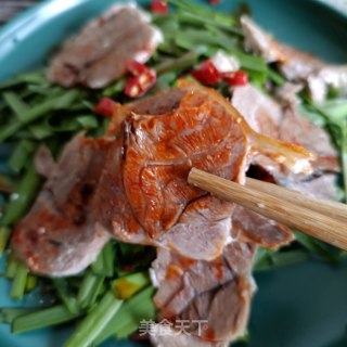 韭菜拌腱子肉的做法步骤：16