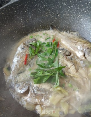 豌豆杞芽海福汤的做法步骤：18
