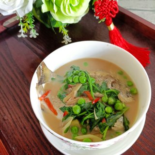 豌豆杞芽海福汤的做法步骤：21