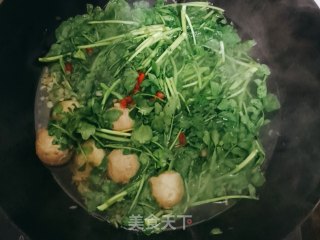 西洋菜肉丸汤的做法步骤：6