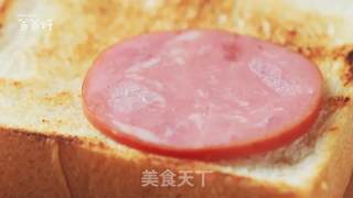 牛油果火腿流心蛋·开放吐司的做法步骤：9