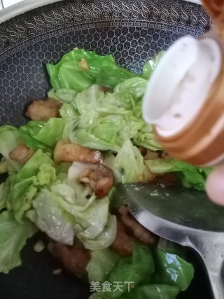 包菜五花肉的做法步骤：9