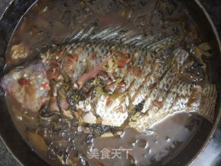 酸菜加黄豆酱的罗飞鱼????的做法步骤：6
