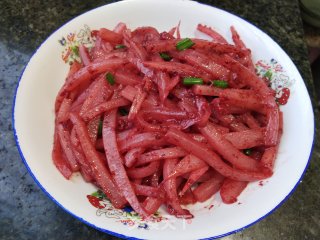 红糟炒萝卜的做法步骤：7