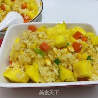 菠萝炒饭的做法步骤：11