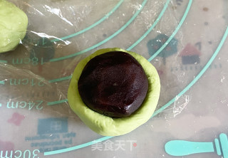 清明节必吃的踏青果，海苔肉松青团的做法步骤：8