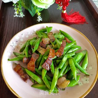 咸肉炒芦笋的做法步骤：15