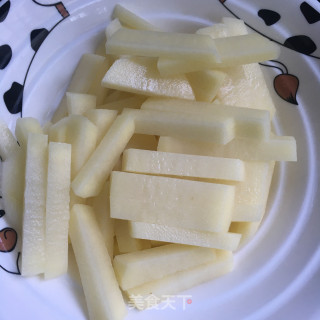 香辣虾仁土豆条的做法步骤：4