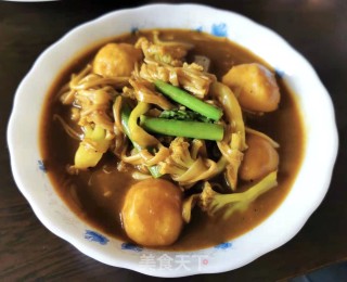 咖喱鱼蛋的做法步骤：11