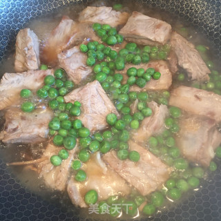 糖醋烧豌豆排骨的做法步骤：8