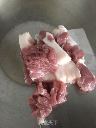 东北扁豆炖上肉的做法步骤：4