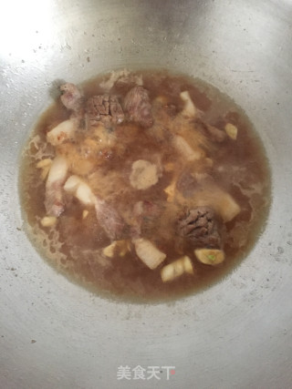 东北扁豆炖上肉的做法步骤：7