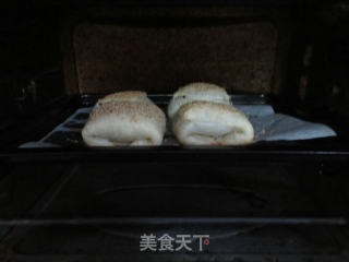 海苔芝麻肉松馅飞饼酥的做法步骤：6
