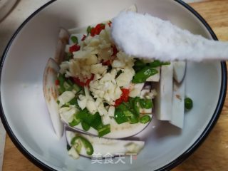 茄子蒸青椒的做法步骤：5