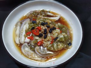 茄子蒸青椒的做法步骤：7