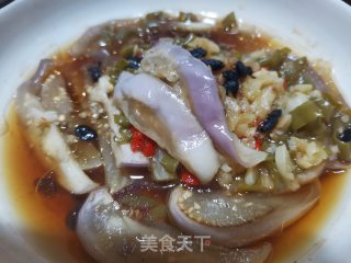 茄子蒸青椒的做法步骤：8