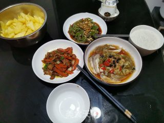 茄子蒸青椒的做法步骤：9