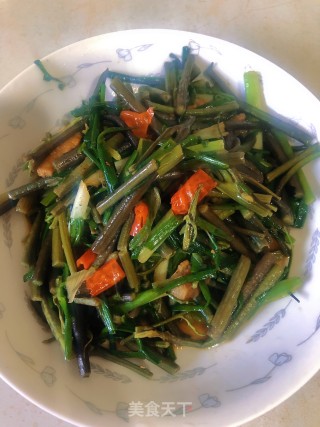 野葱炒蕨菜的做法步骤：8