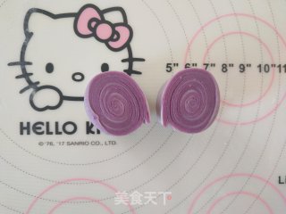 紫薯红豆蛋黄酥的做法步骤：14
