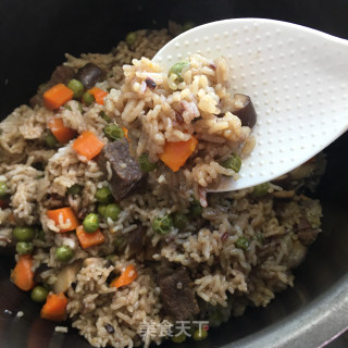 牛肉时蔬焖饭的做法步骤：10