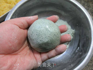 奶黄馅青团的做法步骤：7