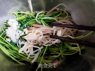 黑豆苗拌金针菇的做法步骤：11